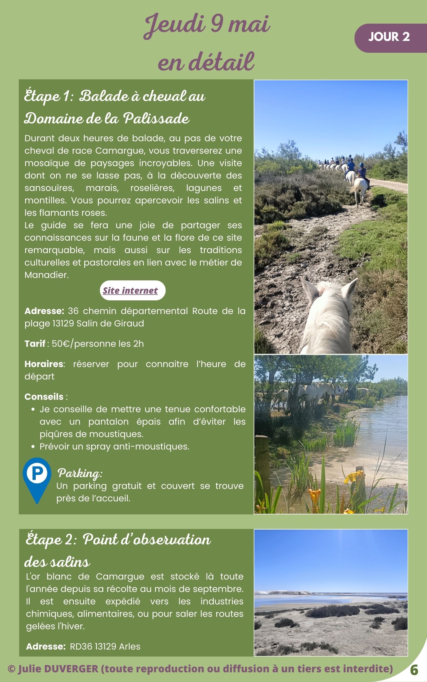 Page 8 du carnet de voyage - Transports et déplacements